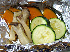 夏野菜のホイル包み焼き