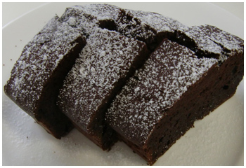 ごぼうのチョコレートケーキの画像