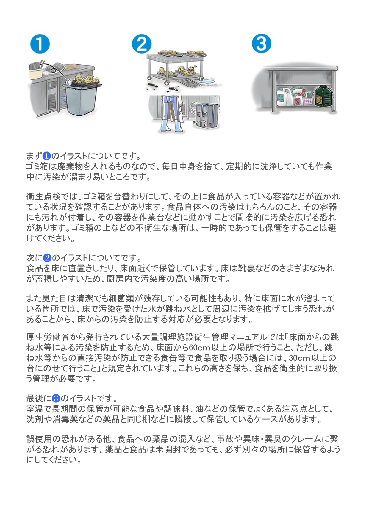 食品の管理について P.3