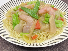 春野菜たっぷりあんかけ海鮮焼きそば