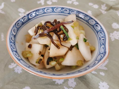 かぶの塩昆布和え