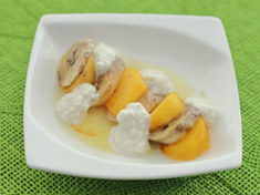 焼きフルーツのはちみつがけ